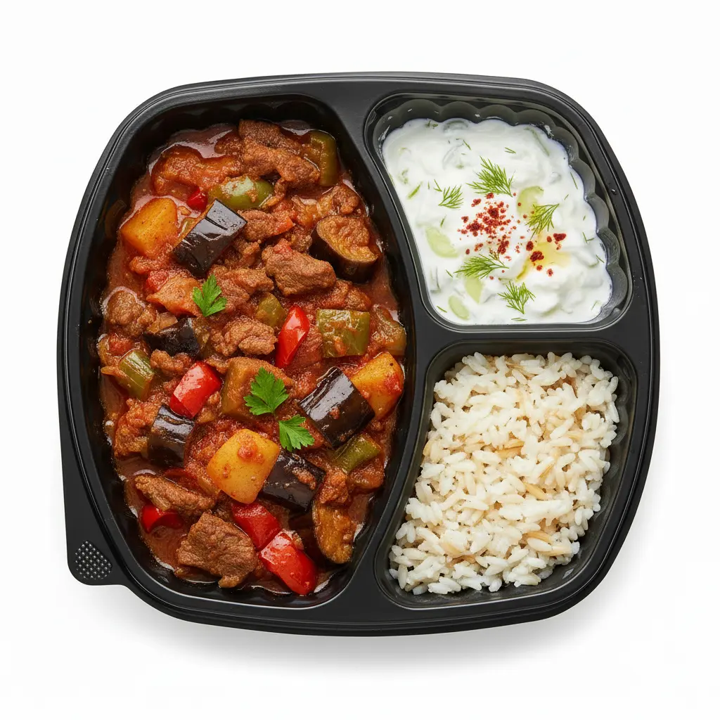 Güveç (slow-cooked Turkish meat and vegetable casserole)