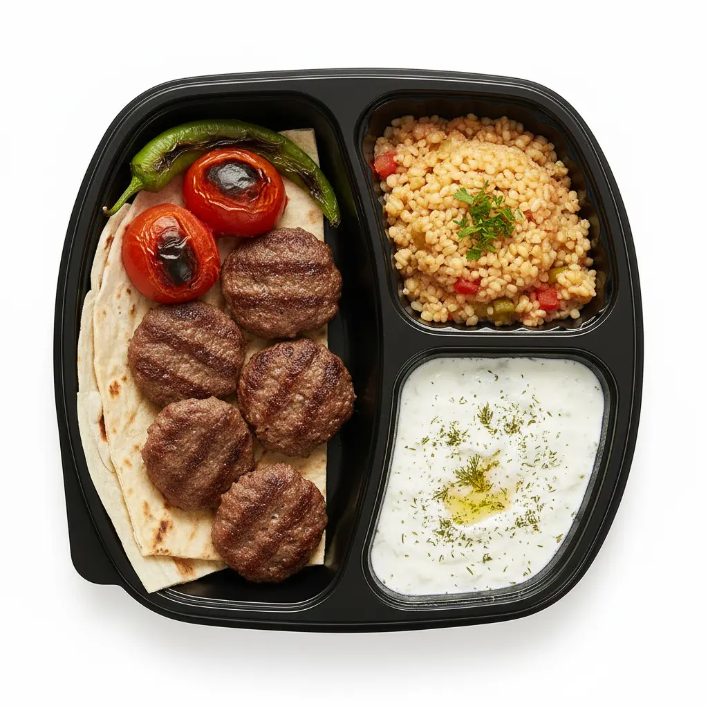 کوفته گریل‌شده ترکی روی زغال